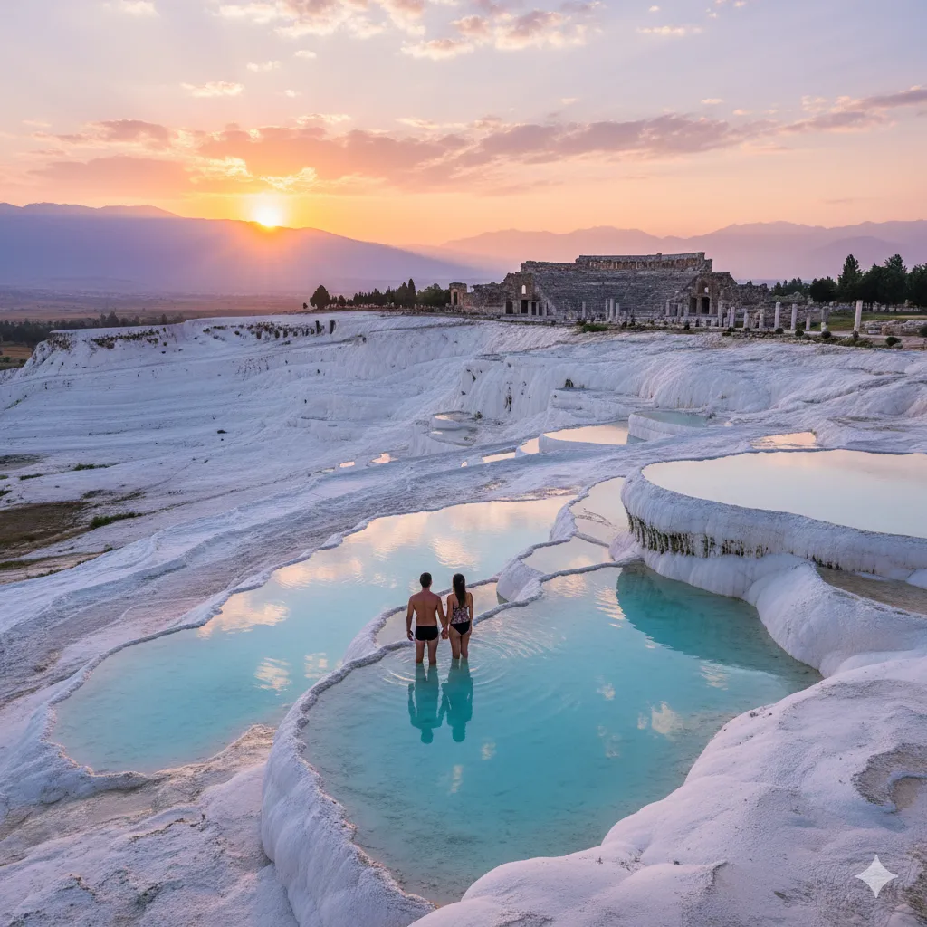 Pamukkale Travertenleri ve Hierapolis Antik Kenti